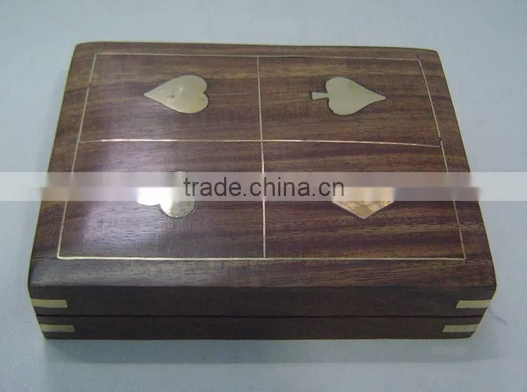 Wooden Game Box in Dice Shape