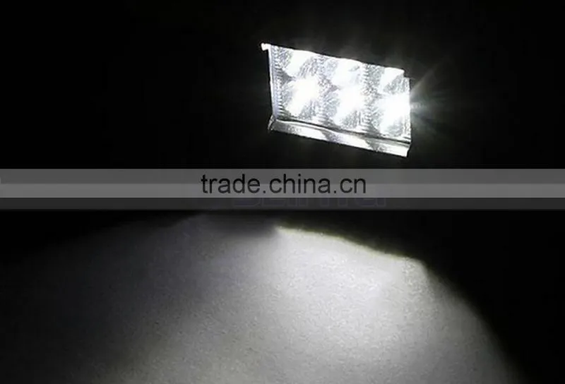 DC10-30V 6 LED 6000K Color Temperature 18W Offroad Light Bars