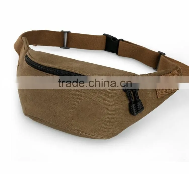 Men' s waist bag canvas waist bag