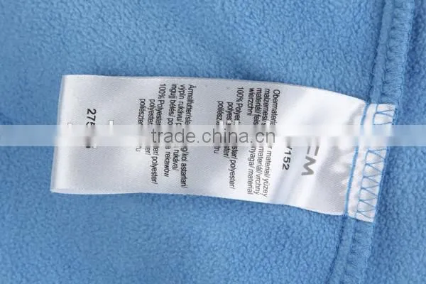 Boy's low price blue stock polar fleece jacket with high quality