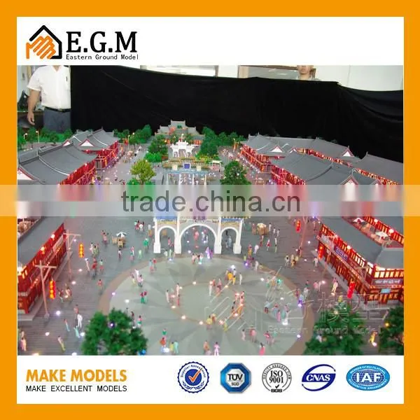 scale model of City God, Temple in Changzhi for display with a strong ethnic flavor