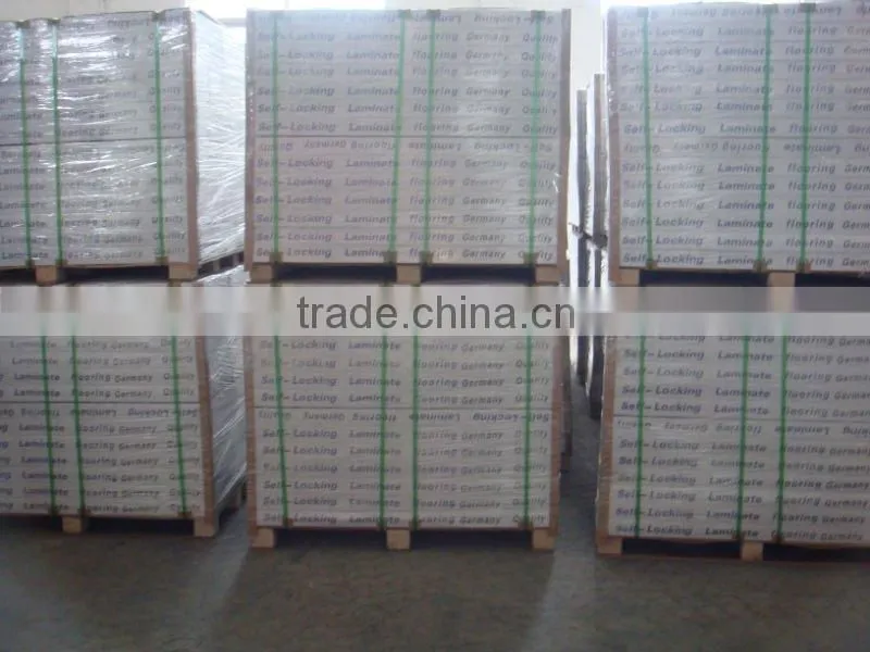 pressed V-groove HDF laminate flooring