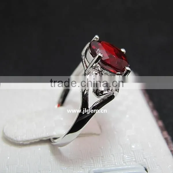 Ruby Corundum Gems Ring 925 Sterling Silver Ring Jewelry