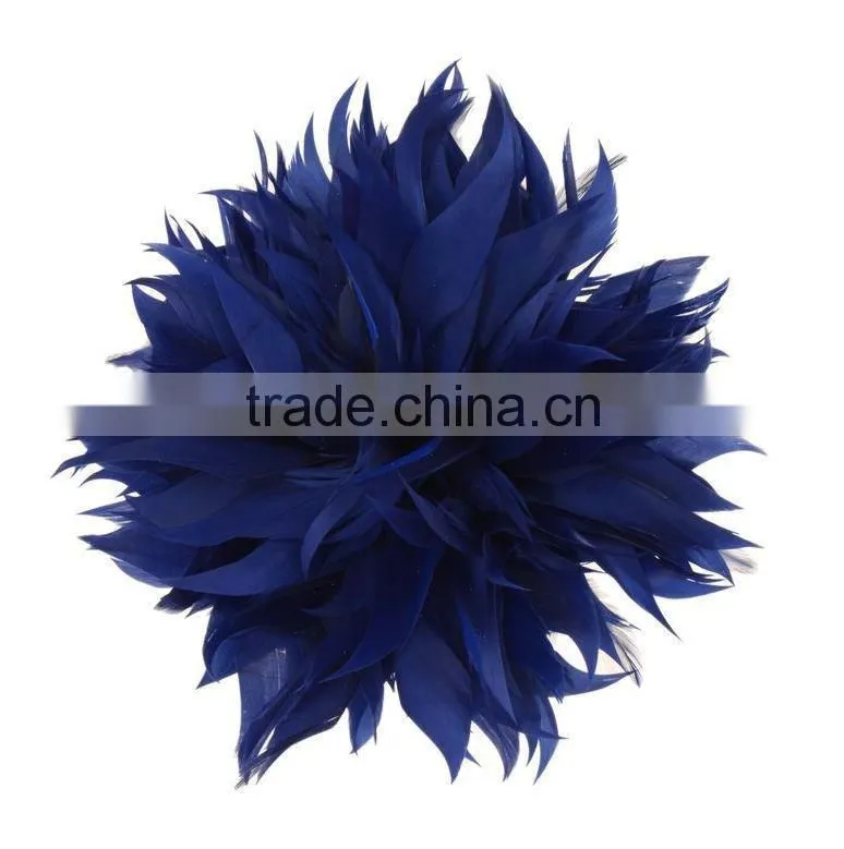 Fancy Feather Flower Hair Fascinator/Clip/Barrettes