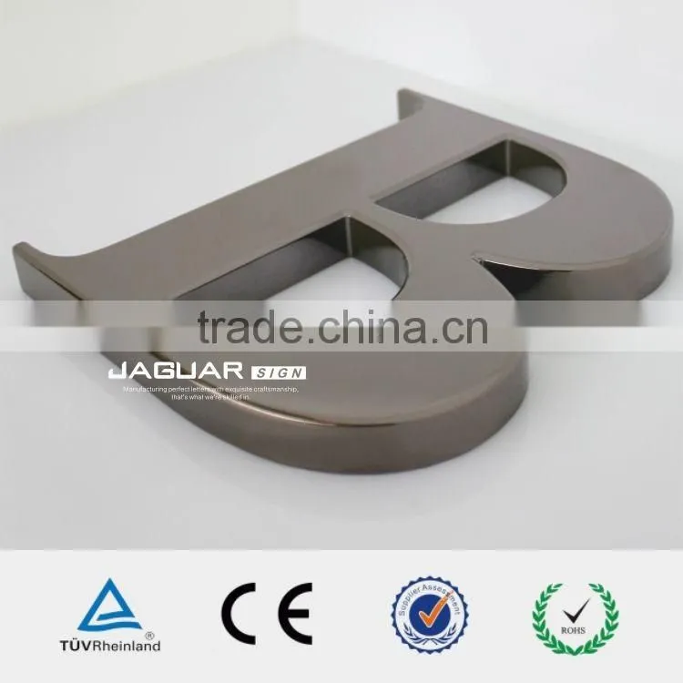 New Custom Metal 3D Chrome Letters & Numbers Outdoor backlit letter for shopping