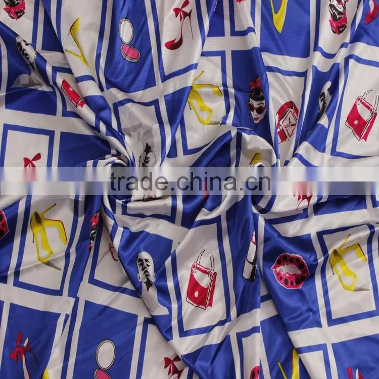 poplin weave woven cotton print fabric for girls dresses 2016