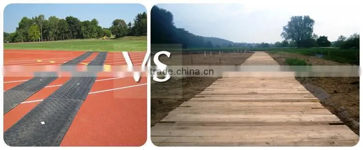 Lightweight plastic hdpe temporary roadways