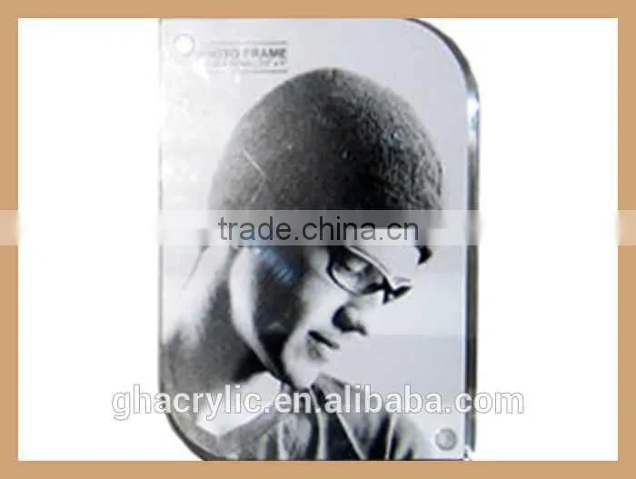 GH-P0007 clear acrylic 4x4 acrylic picture frame, picture photo frame
