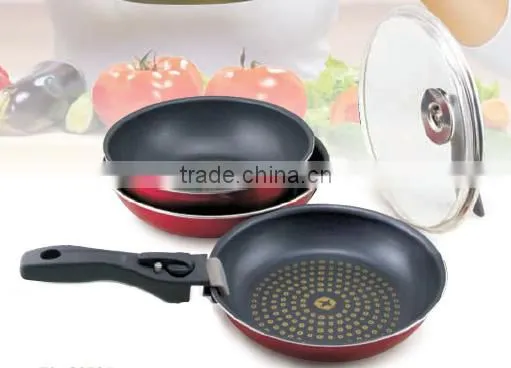Aluminum Nonstick Frying Pan with Detachable Handle Cooking Pan with Bakelite Handle