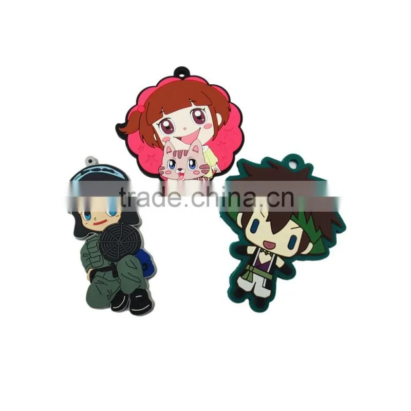 Silicone fashion top grade plastic custom 3d luggage tags