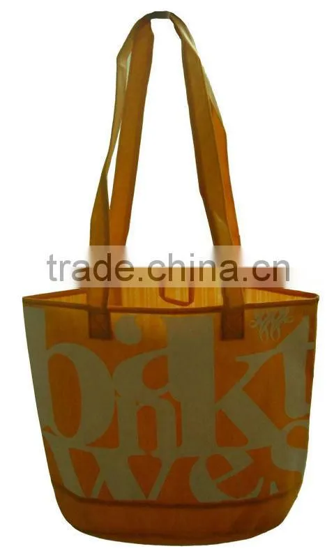 2013 luxury degradable non woven bag w long handle