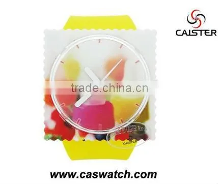 Fashion custom pattern silicone stamp watch for ladies popular post watch