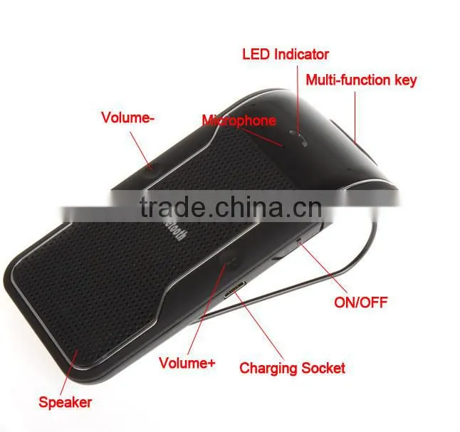2015 wholesale chinese bluetooth handsfree car kit