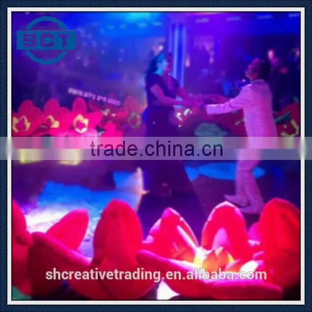 6m Promotional Red Inflatable Flower Chain for Sale