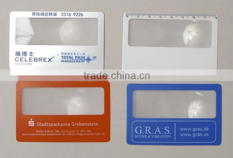 Hot selling Wallet Magnifier Credit Card Magnifier