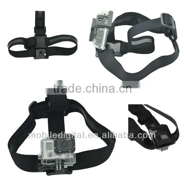 hot selling head strap mount harness for gopro support