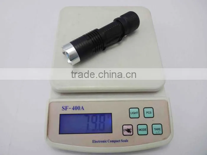 zoom hunting powerful flashlight torch, high power tactical flashlight, long distance strong light torch