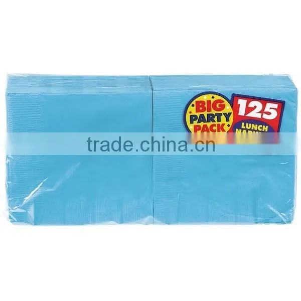 16*16" Environment-Friendly disposable black paper napkin printed napkin or color napkin