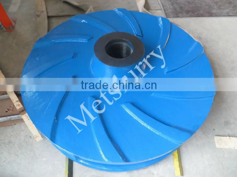 Horizontal slurry pump spare parts centrifugal impeller