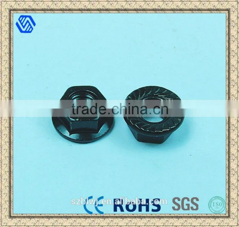 Hot Selling Factory Price Carbon Steel Hex Serrated Flange Nuts Shenzhen