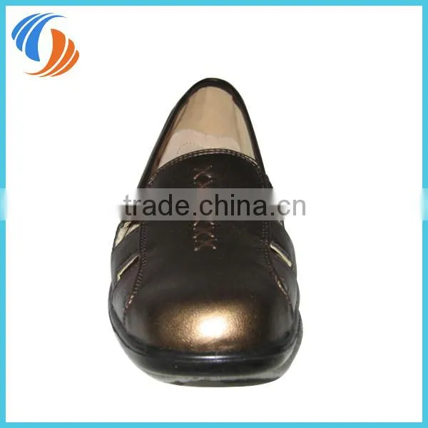 Women Black/Silver Brown/Gold Casual Shoes PU Leather Shoes