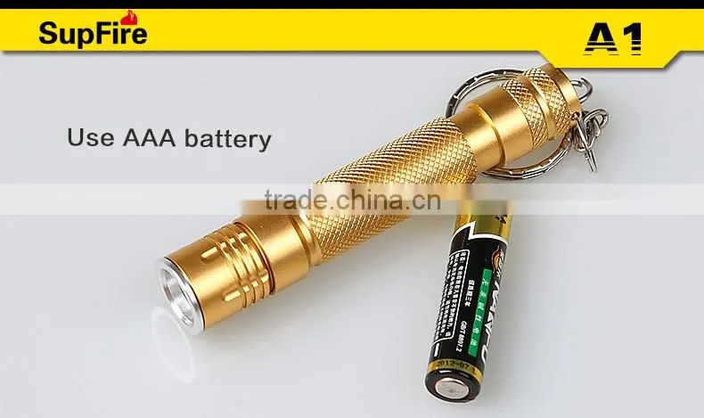 Supfire 20g gift mini keyring led torch
