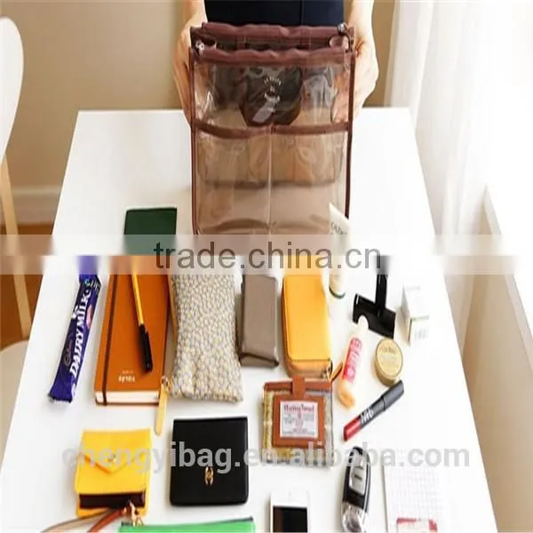 fashion women clear plastic tote bag