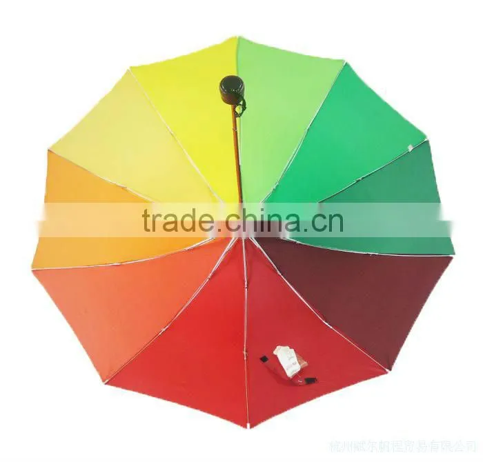 3 folding rainbow gift umbrella wholesale folding super size umbrella