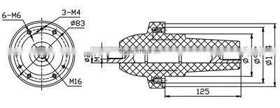 12kV plug in epoxy resin bushing