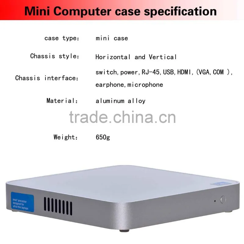XCY X-26y itx case computer case desktop mini itx htpc case support USB Port/switch /power