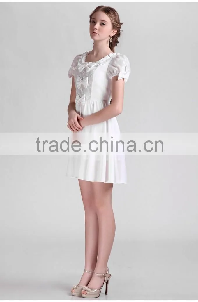 2015 very Cute Pure Princess Design girl Dresses Party