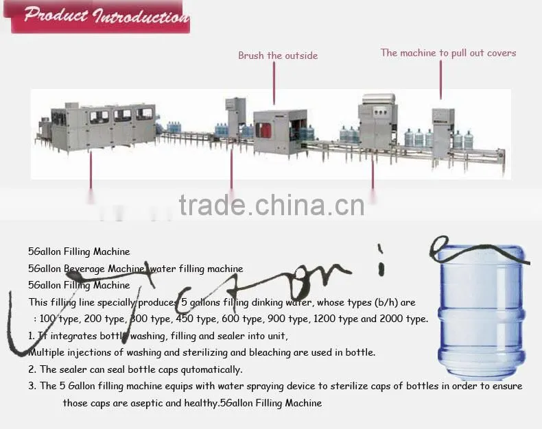 5 gallon water bottle/plastic water bottling machine