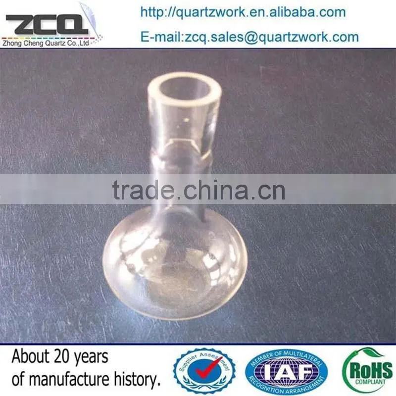 Polishing Kinds Shape Quartz Glass Lab Furnace With Glass Stopper