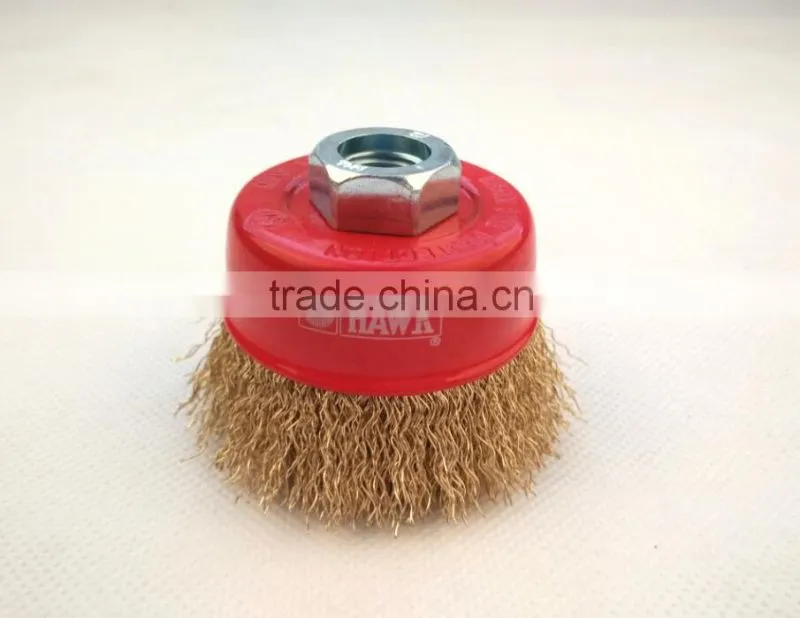 crimped wire cup brush, diameter 65mm or 2 1/2"