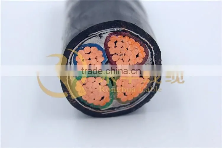 XLPE Insulated Copper Conductor Low Voltage 4 core xlpe power cable