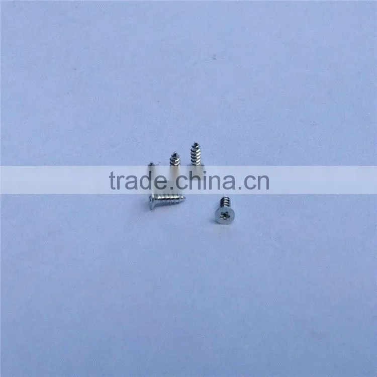 White zinc screws with pentacle drive M1*3.5