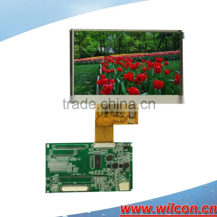 5inch 800*480 lcd panel lvds interface with resisitve touch screen