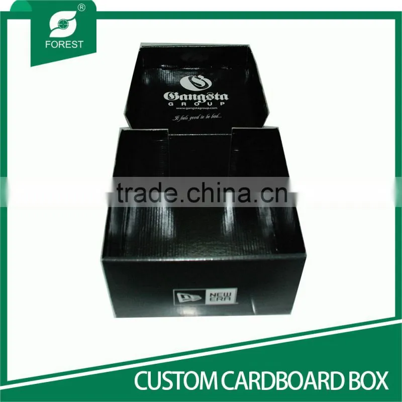 HIGH QUALITY BLACK SHOE PACKING BOX FOLDING CARDBOARD BOXES