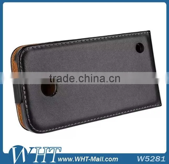 China Factory OEM Products Wholesale Leather Flip Case Back Cover For Nokia Lumia 630