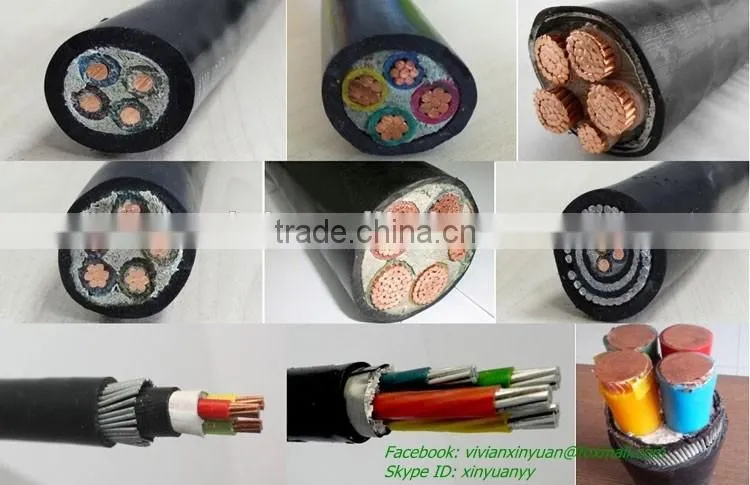600/1000V single core aluminum conductor XLPE insulated concentric neutral cable
