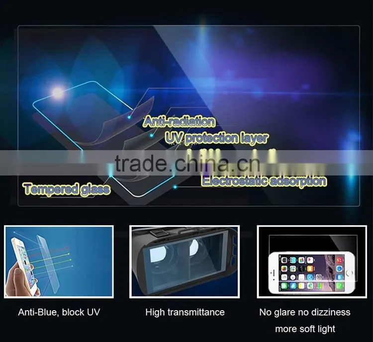 China Newest wholesale vrbox gift Top quality Google cardboard vr 3D Glass vr box 2.0 for 3.5-6 inch Smart phone