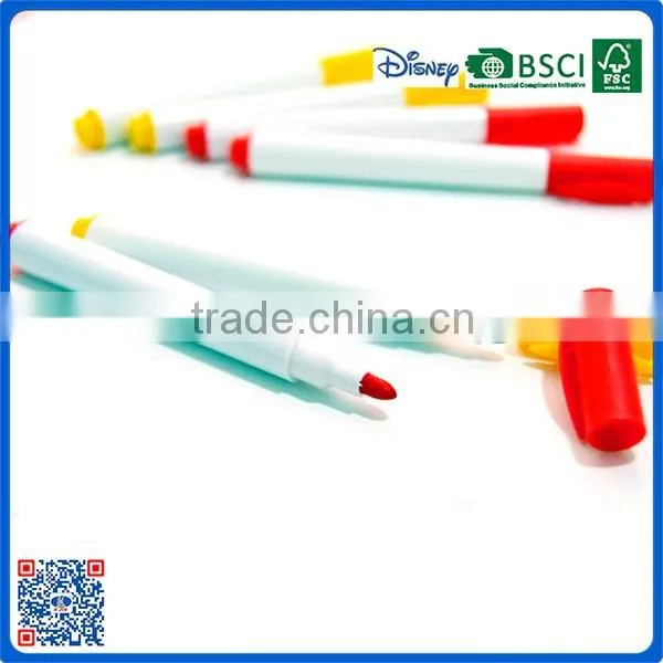 2016 wholesale small white board yellow dry erase marker pen