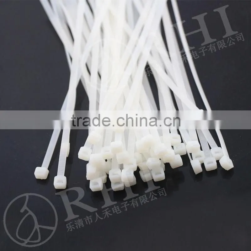 High quality white whether resistant nylon soft cable tie, cable ties( any size can be made)