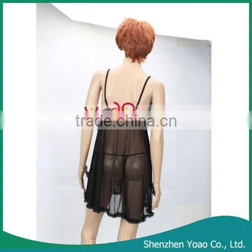 Black Sexy Lingerie Overskirt Underwear For Women