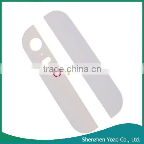 Colored Top and Bottom Glass Back Cover for iPhone 5S