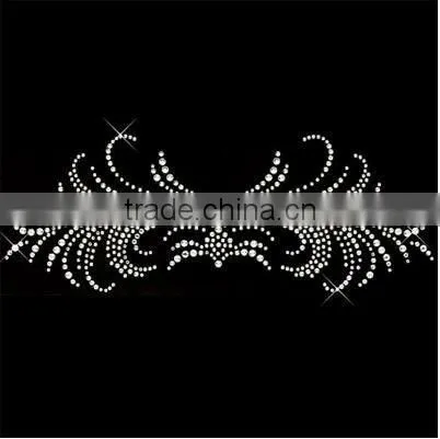 Wholesale green Korean lead free roundback rhinestone heat transfers