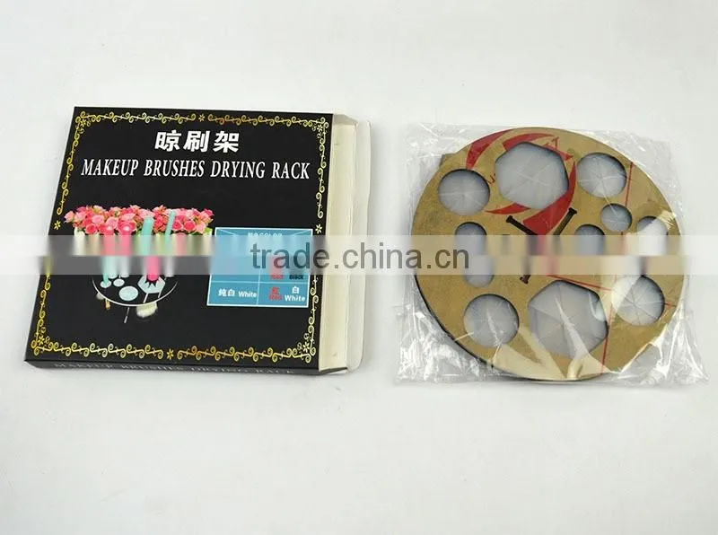 Round Acrylic cool makeup brush frame brush rack drying