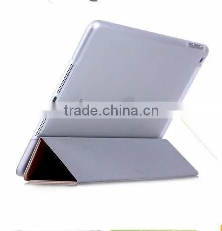 PU leather three folder best for ipad air case D0110