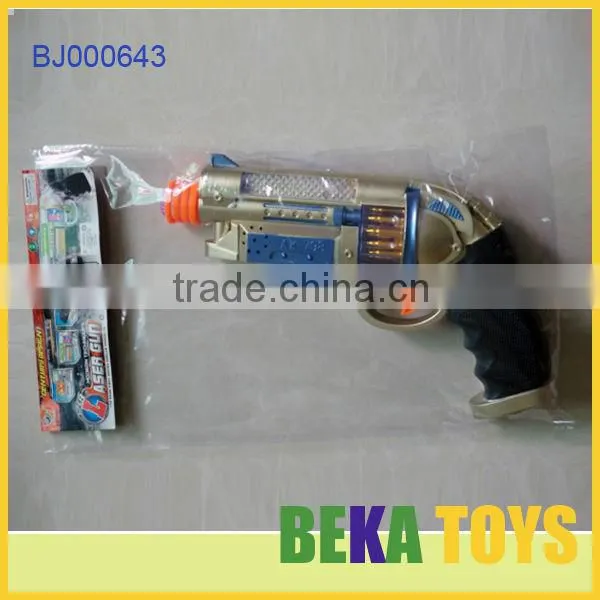 kids toy gun plastic electric toy gun bullet safe shock space gun laser gun toy
