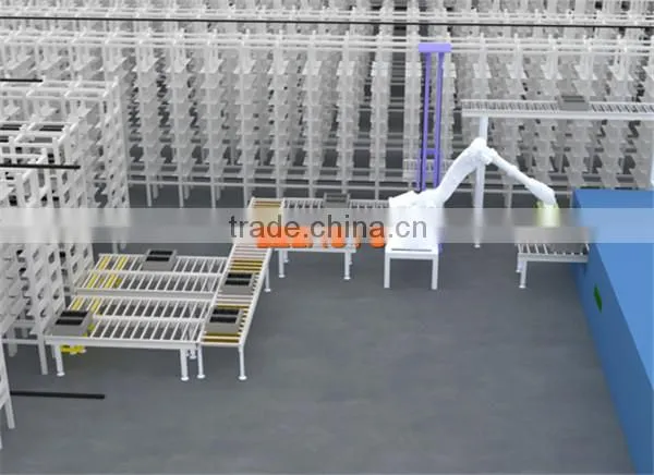 The automated multi-layered storehouse 1